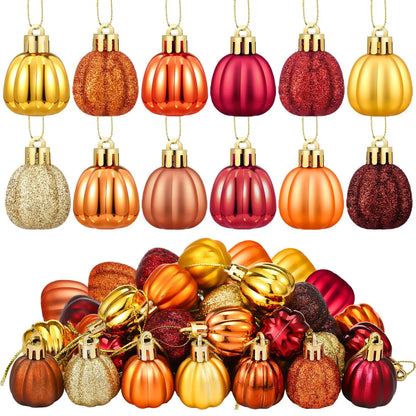 36 Pcs Fall Tree Ornaments Pumpkin Hanging Ornaments