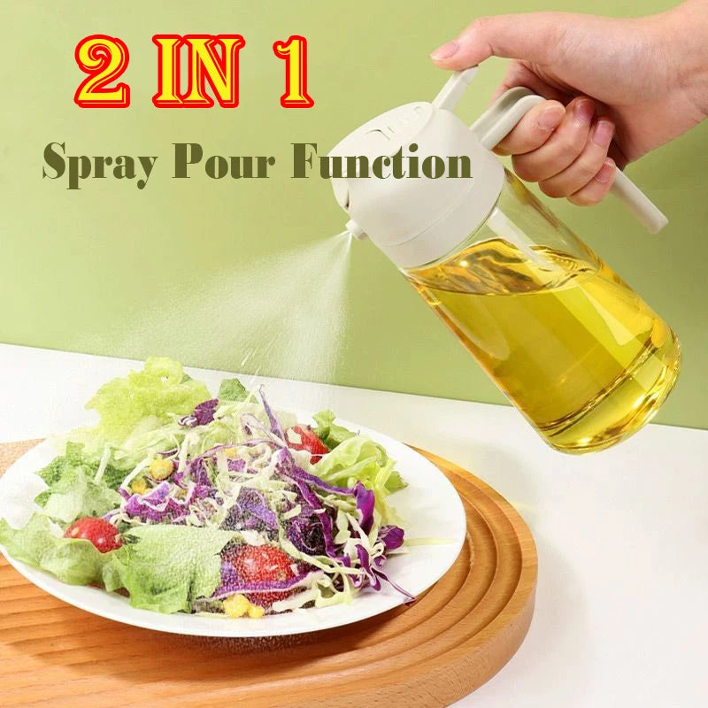 2-in-1 Oil Sprayer & Basting Brush for Cooking
