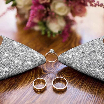 1 Roll Self Adhesive Glitter Crystal Rhinestone Sticker Diamond Ribbon DIY Sticker Rhinestones Arts Crafts Car Phone Decoration