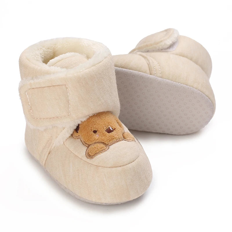 Cartoon Cotton Winter Boots, Soft Sole