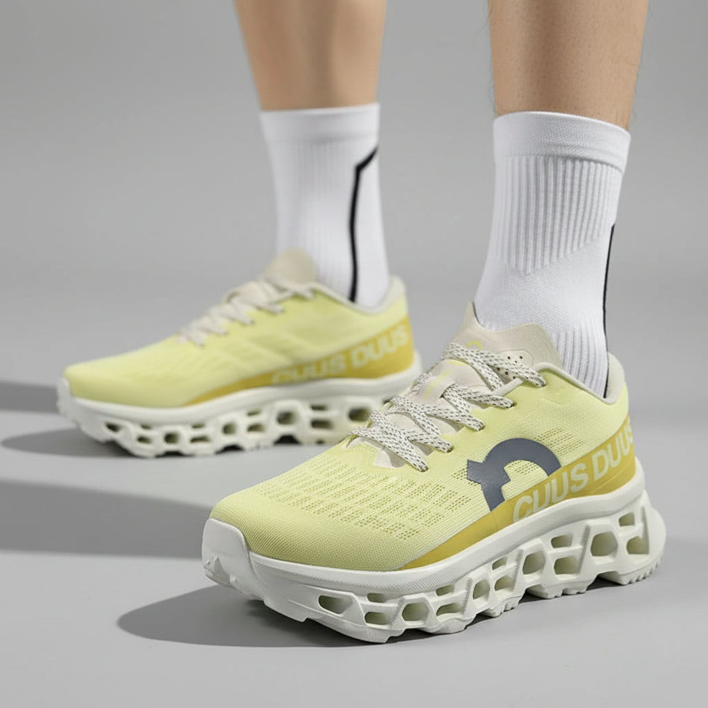 Cushion Running Trainers – Supercritical EVA Shock-Absorbing Sneakers