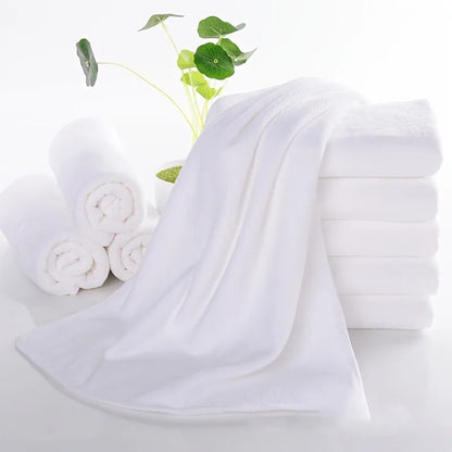 White Microfiber Massage Towels, 10-Pack Salon Use