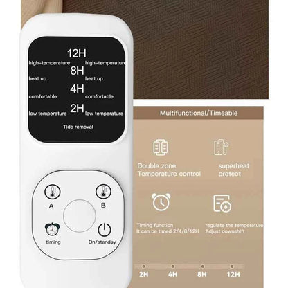 Smart Dual zone Electric blanket Wide 150cm/180cm/200cm Knitted Sofa Bed Cover Bedspreads Home for Hotel bed sheets Thin Blanket