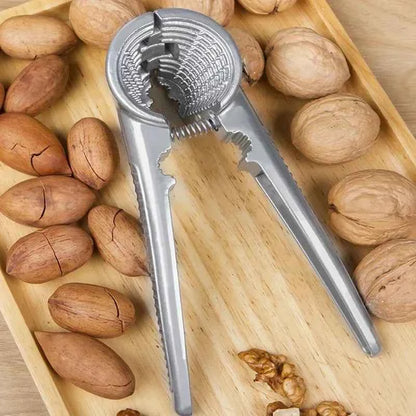 4in1 Walnut Clip Nut Cracker Silver Metal Pecan Chestnut Clips Opener Nut Plier Shelling Tools Home Kitchen Gadgets Accessories