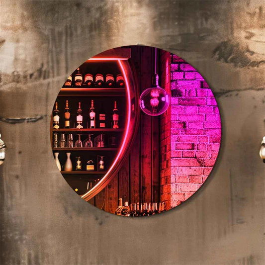 Rainbow Aesthetic Wall Mirror Dazzling Iridescent Accent Mirror Living Room Bedroom Decor