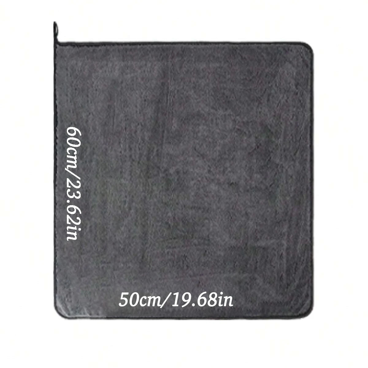 Oversized Dark Gray Microfiber Car Wash Cloth