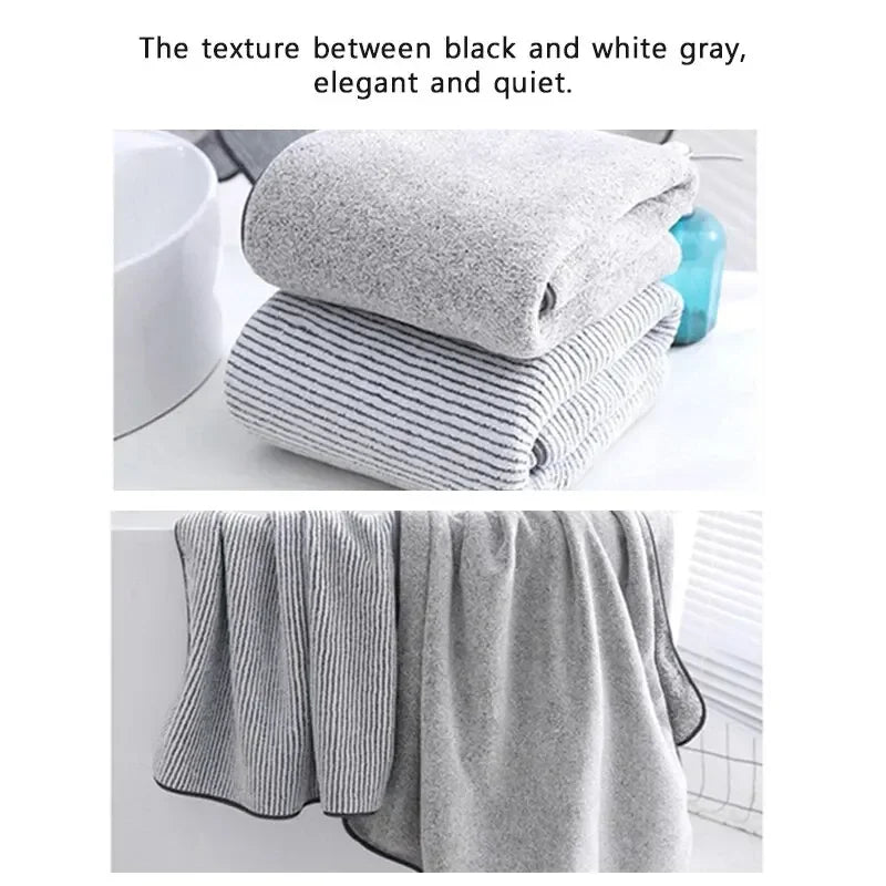 Thickened Bath Towels for The Body Microfiber Towel for Gym Shower Robe for Spa Beath Home