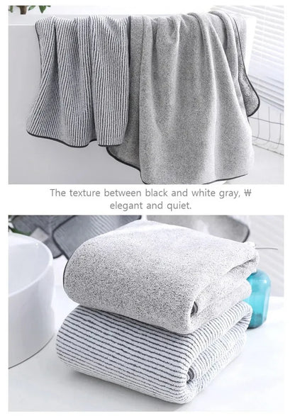 Thickened Bath Towels for The Body Microfiber Towel for Gym Shower Robe for Spa Beath Home