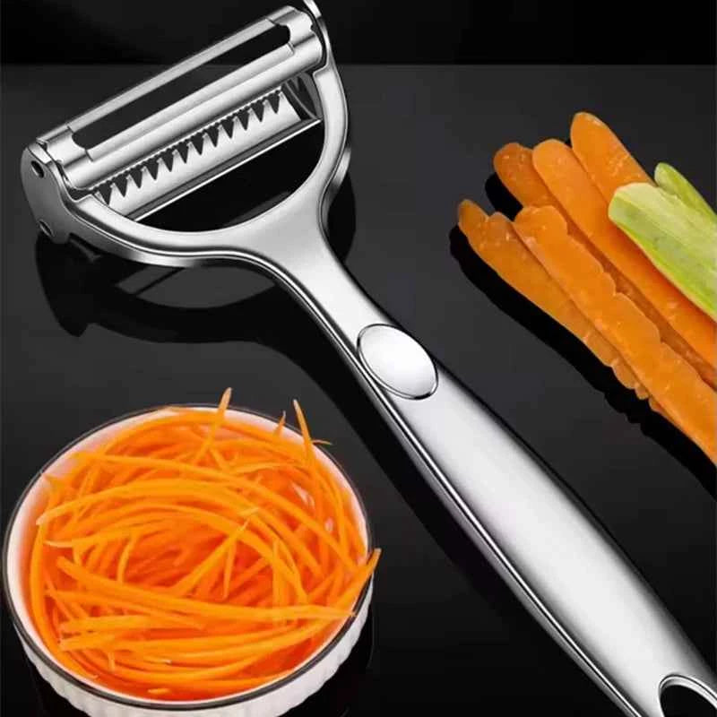 2in1 Stainless Steel Vegetable Peeler Potato Peeler Multi-function Carrot Grater Fruit Tools Kitchen Accessories Cuisine Pelador