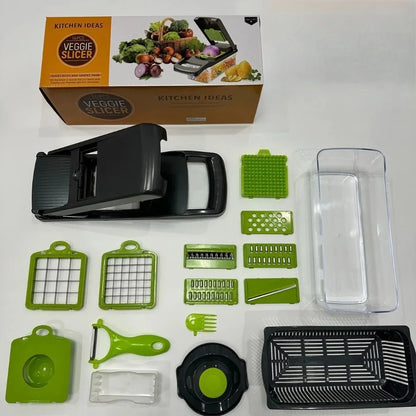 Multi-functional Vegetable Cutter, Kitchen Household, Potato Shreds, Shredded and Diced, Radish Grater, Slicer Kitchen Gadgets