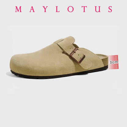 New Boston Clogs Slippers For Women Men Cork Original Sandals Femme Hombre Suede Mules Slides With Arch Mujer Zuecos Shoes