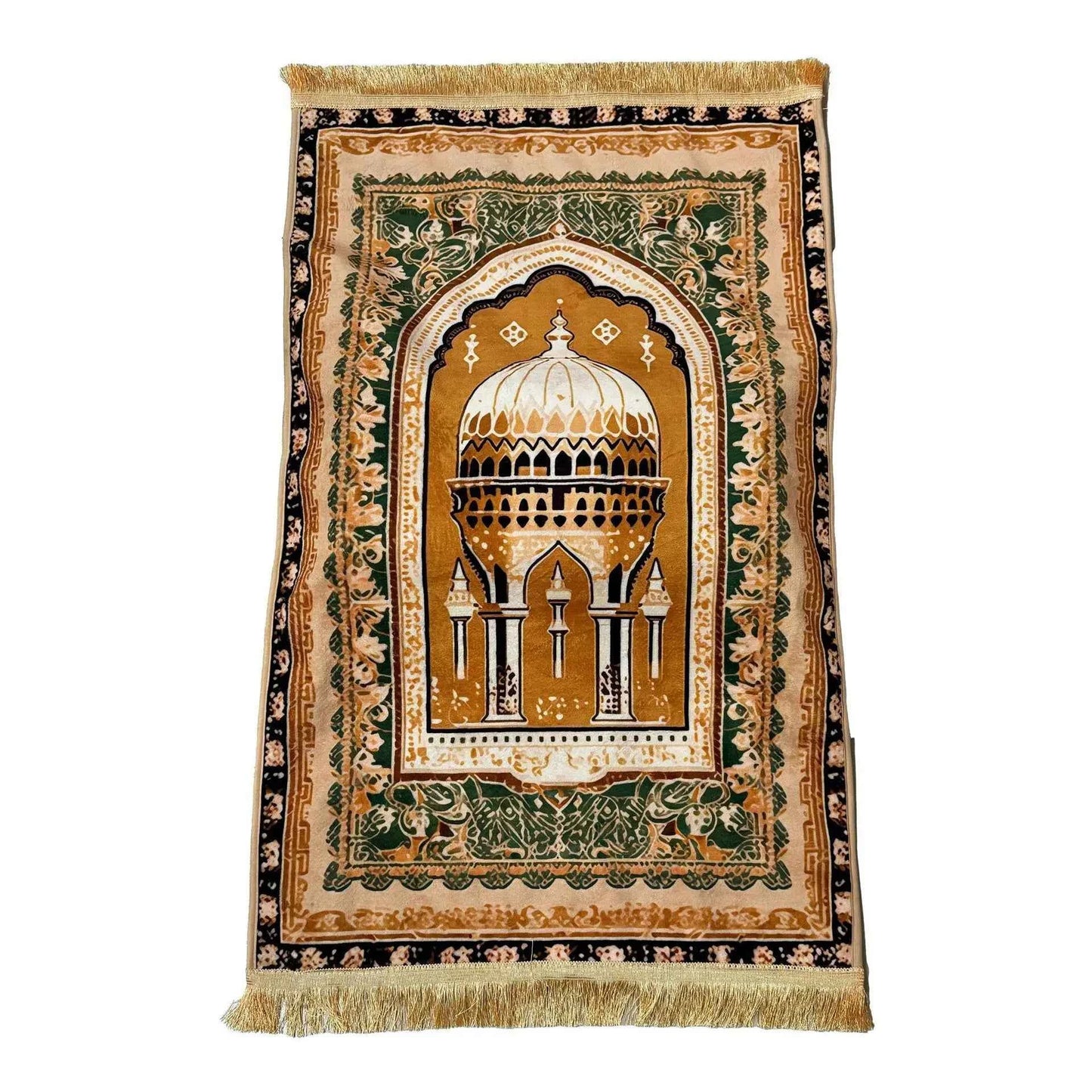 Home Living Room Carpet 8cm Thickened Printed Carpet Non-Slip Comfortable Lengthened Knee Pad Prayer Mat for Islam&Christianity