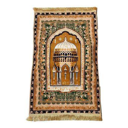 Home Living Room Carpet 8cm Thickened Printed Carpet Non-Slip Comfortable Lengthened Knee Pad Prayer Mat for Islam&Christianity