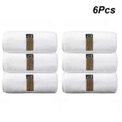 Thickened Microfiber Towel Set, 6-Pack 40x80cm