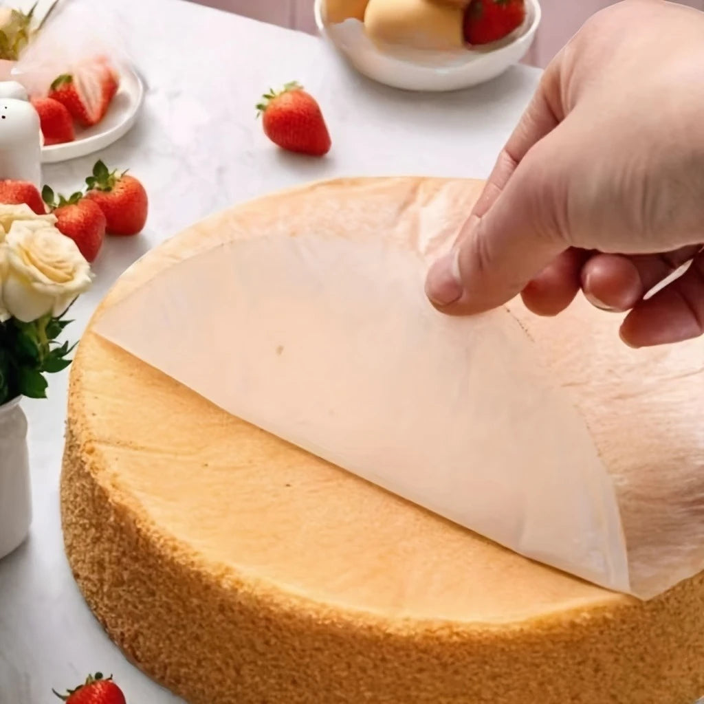 100pcs 6Inch Baking Parchment Circles Baking Paper Liners Non Stick Parchment Paper Rounds for Spring Form Cake Tin Tortilla
