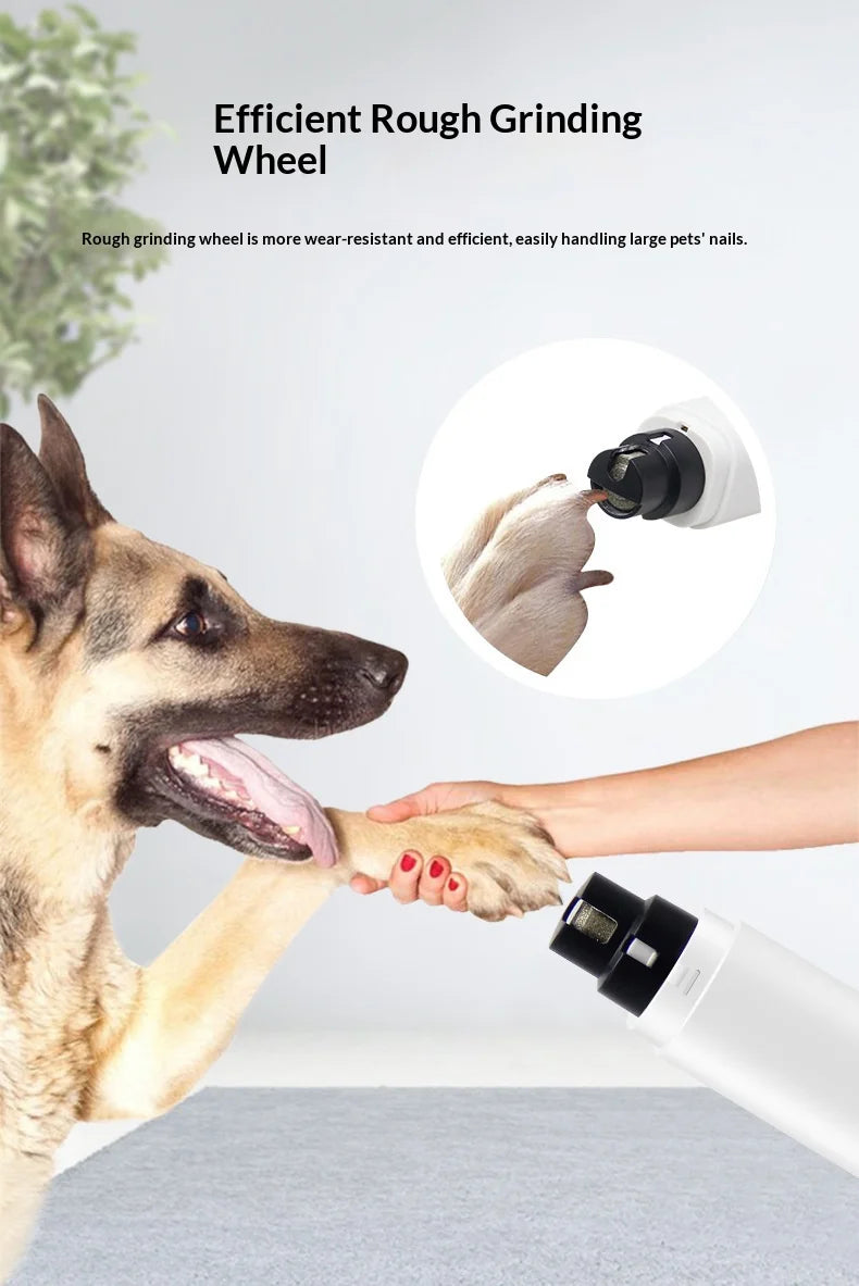 Quiet Electric Nail Grinder with LED Light & Safety Guard