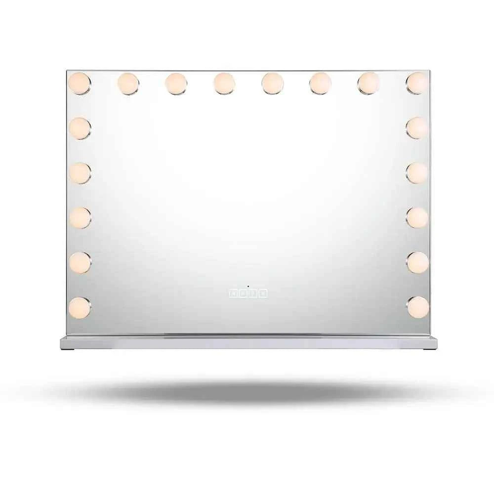 Large Vanity Mirror With Lights And Bluetooth Speakers Dimmable LED Lights With 10 Times Magnification USB Port for Woman Makeup