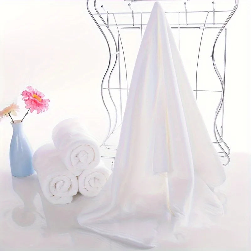White Microfiber Massage Towels, 10-Pack Salon Use