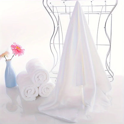 White Microfiber Massage Towels, 10-Pack Salon Use
