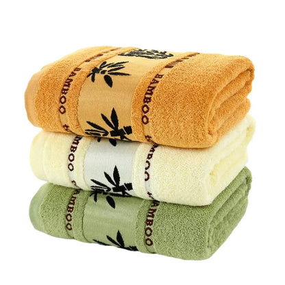 Single Piece Bamboo Fiber Towel, Thickened Quick Dry Absorbent Luxury Soft - Bath Towel