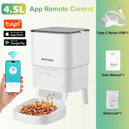 4.5L Smart Automatic Feeder, App Remote Control