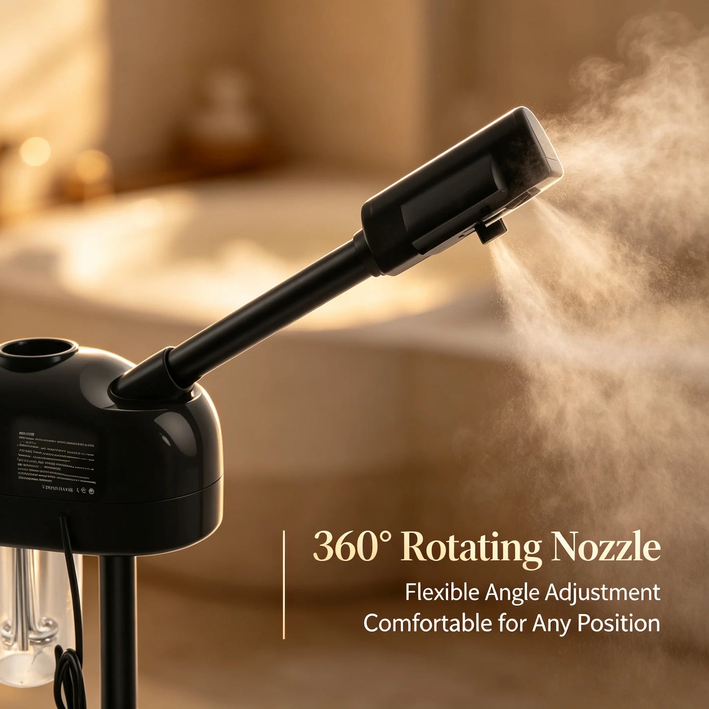 800W Professional Facial Steamer, 360° Rotation
