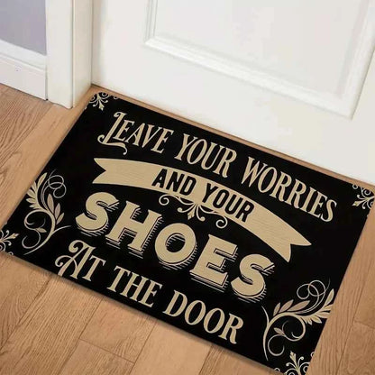 Welcome Carpet Please Take Off Your Shoes Pattern Living Room Mat Anti Slip Bedroom Decoration Carpet Floor Rug