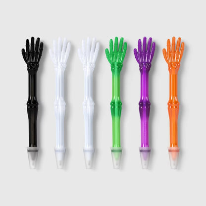 6ct Skeleton Pens Party Favor Skeleton Themed Writing Instruments for Halloween Party Supplies