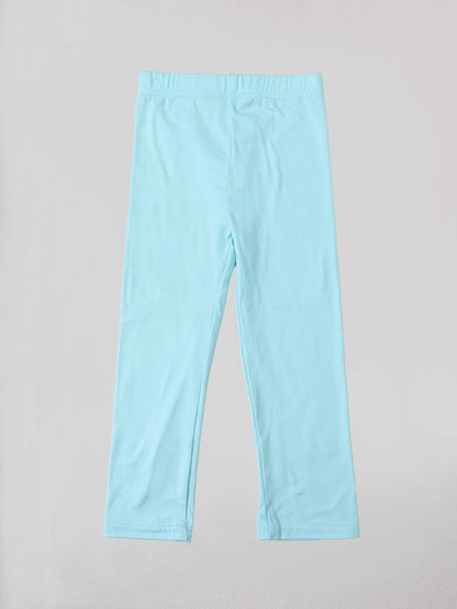 Girl Pants Soft Elastic Kids Leggings Candy Color Girls Skinny Pant Solid Color Trousers for Aged 2-12 Years Children Daily Wear