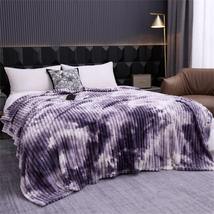 Throw Blanket for Sofa Winter Blanket King Size Home Warm Plaid Comforter Bedspread Bedding Sheet