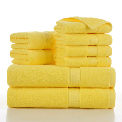 Towels 8 Piece Majestic Plush Luxury Towel Set, Cotton, Grey | Majestic - Bath Towel Set