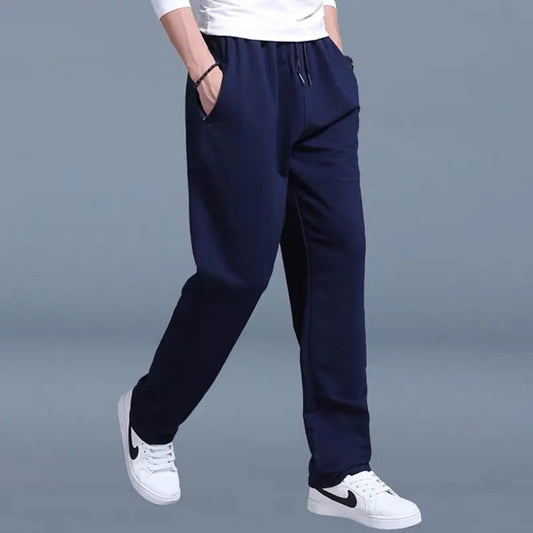 Men's Korean Straight Tube Jogger Sweatpants — Lightweight Gym & Casual Pants