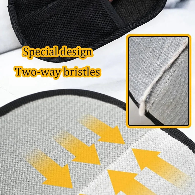 Reusable Double-Sided Pet Hair Removal Gloves