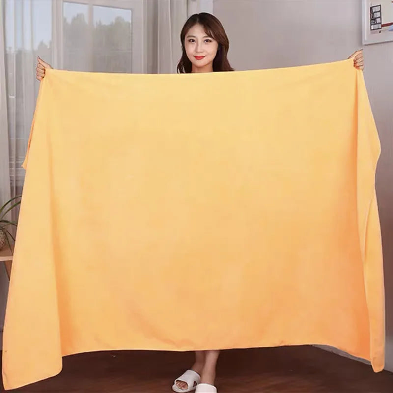 Ultra absorbent ultra-fine fiber bath towel, soft and fast drying, oversized
