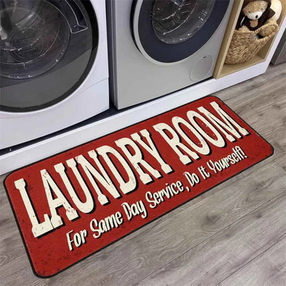 Machine-washable Laundry Room Mat Nonslip Kitchen Floor Mat Long Strip Mat Hallway Soft Rug Front Door Living Room Sofa Rug