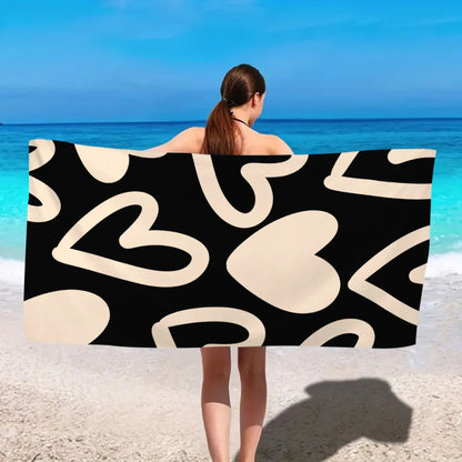 Leopard Print Quick-Dry Microfiber Beach Towel — Sports & Travel