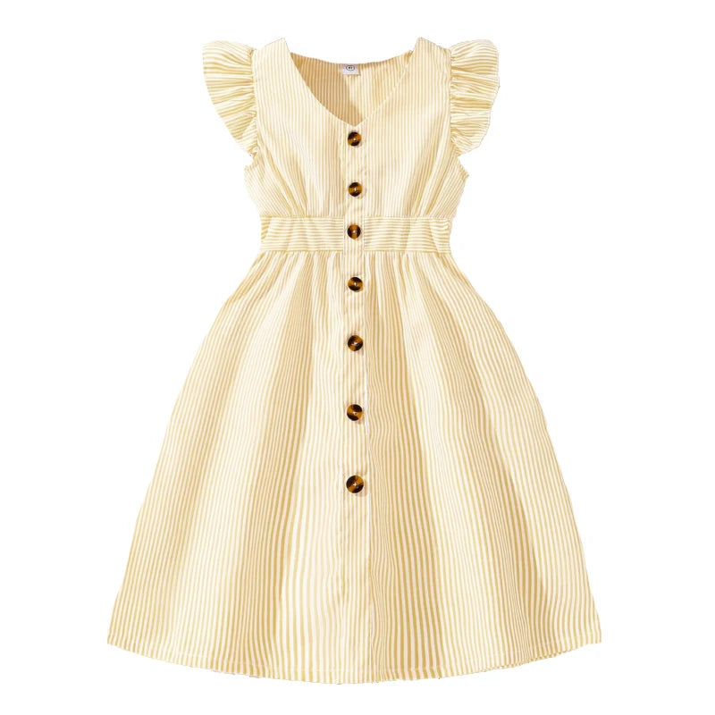 Kids Dress For Girls 8-12 Years Summer Girls Dopamine Dress Graduation Birthday Party Event Fresh Sweet Style Girls Dress