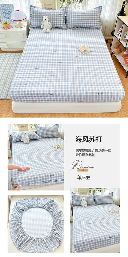 100% Cotton Cute Bear Print Bed Sheet, All Sizes