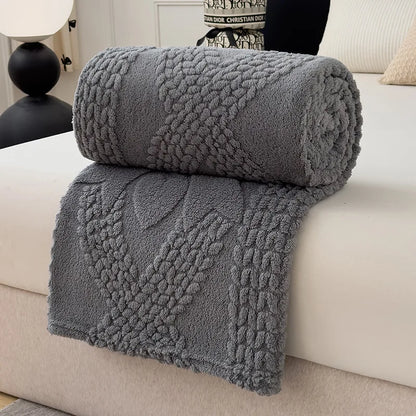 Ultra Soft Cozy Fleece Blanket Queen Size   Warm Thick Fluffy Plush Bed Blanket for All Season  Fuzzy Comfy Coverlet for Couch  Gift Idea