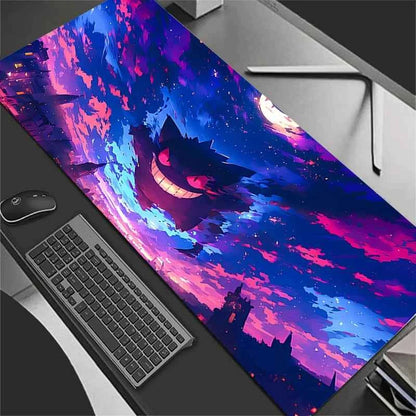 90x40cm Mouse Pad Gamer Large Computer Notebook Pc Mousepad xxl Carpet Gaming Accessories P-Pokemons G-Gengar Keyboard Desk Mat