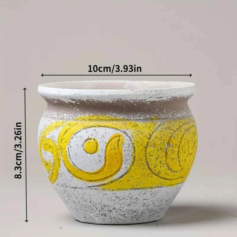 Cute Ceramic Succulent Garden Pots Planter with Drainage Flower Pot Small Plant Cactus Herbs Planter Indoor Garden Decoration