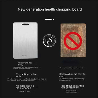 316 Thickened Cutting Board Stainless Steel Cut Vegetables Meat Chopping Board Cooking Tools Anti-mold Cutting Boards Mats