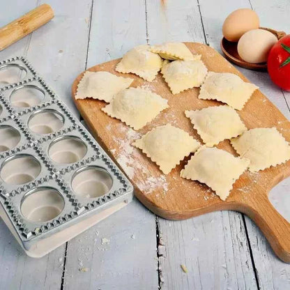 Ravioli Mold Dumpling Mould DIY Dumpling Maker Ravioli Maker Mould Alloy Aluminum Ravioli Stamp Cutter Mold Kitchen Accessories