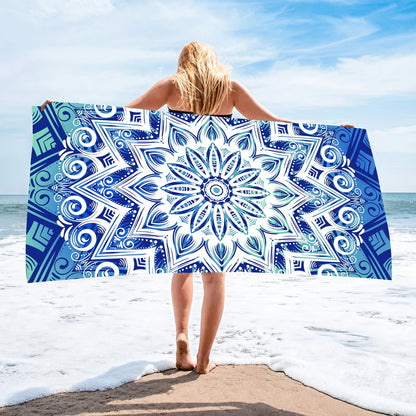 Large Microfiber Beach Towel Quick Dry Sun Protection Absorbent Bath Towel