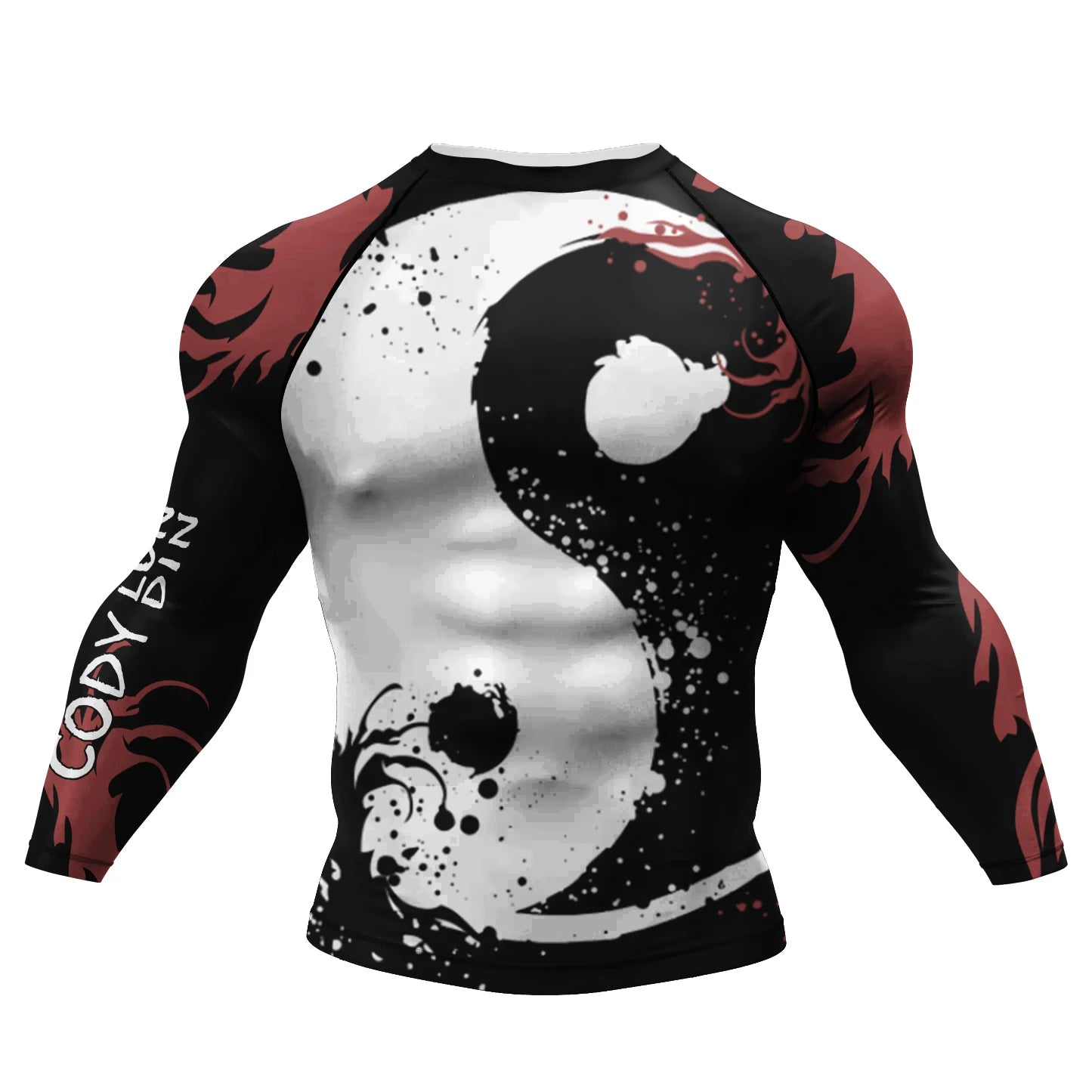 Cody Lundin Designer Men Cool Sports Shirts Jiu jitsu gi Rashguard Upf 50+ Cycling Running Tops Tattoo Compression Gym T-shirts