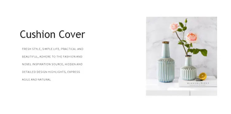 Ultra Soft Rectangular Cushion Cover, No.14 Colorway