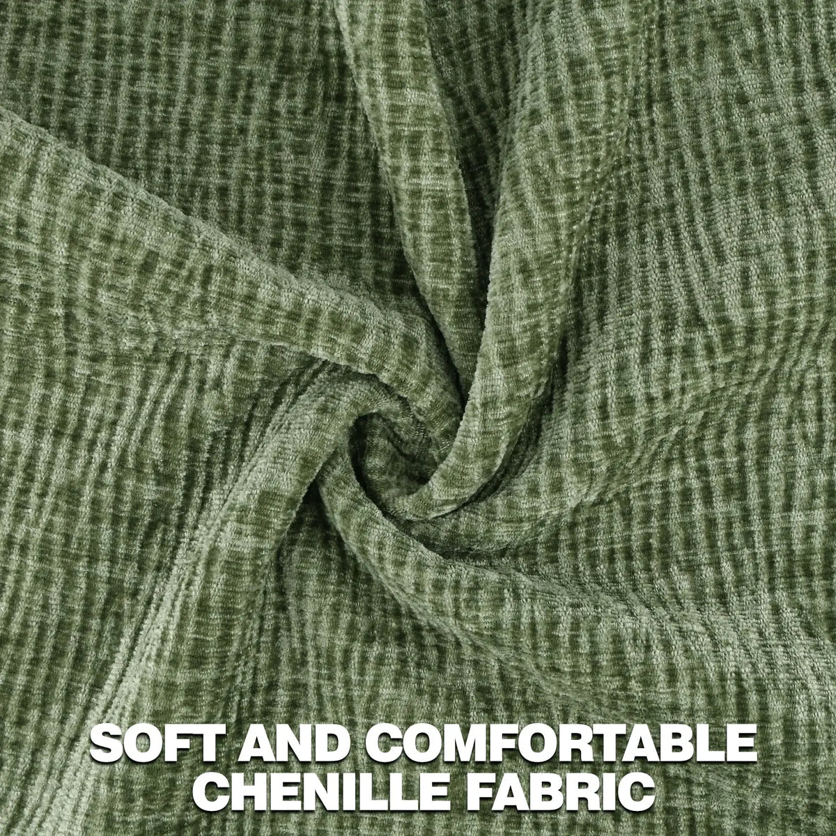 Khaki Chenille Decorative Cushion Cover