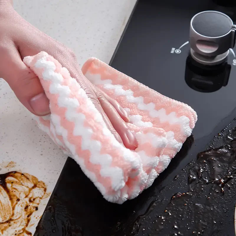 Coral Fleece Dishcloths, Super Absorbent Multi-Pack