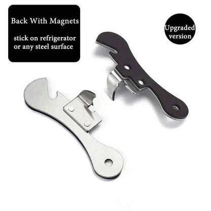 Stainless Steel Portable Bottle Jar Opener 4 Colors Kitchen Gadget Easy Multi-function Can Opener Safety Side Cut Manual Tools