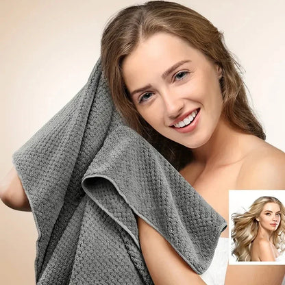 Extra Large Microfiber Quick Dry Hair Towel Wrap Turban Ultra Absorbent Soft